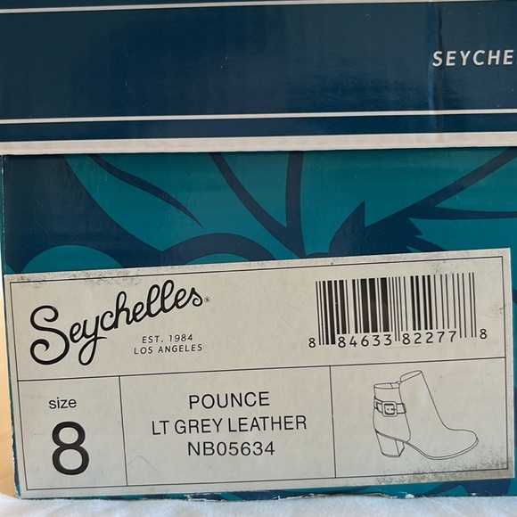 Seychelles “Pounce” Sparkly Gray Leather Booties. Worn one time indoors only. - Picture 4 of 14